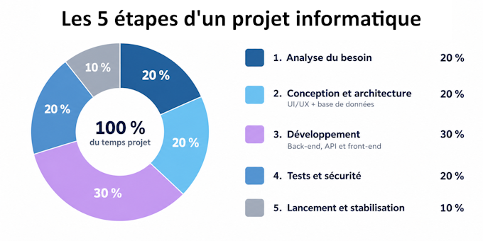Les 5 étapes d'un projet informatique réussi